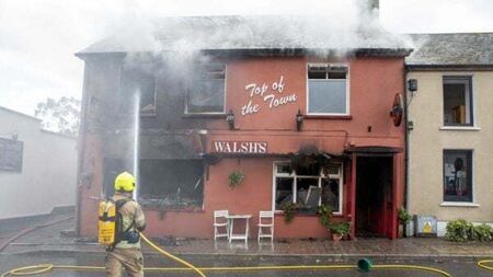 Two hospitalised after suspected gas explosion at pub in Co Clare