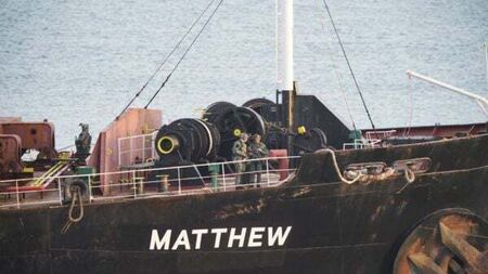 Army Ranger Wing rappelled onto cargo ship after Naval Service warning shots