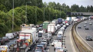 Major five-vehicle collision on M50 Northbound is cleared