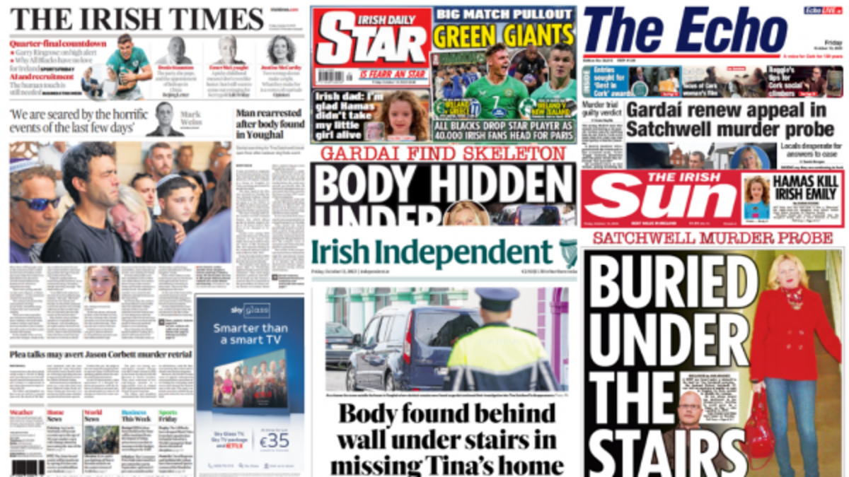 What the papers say: Friday's front pages