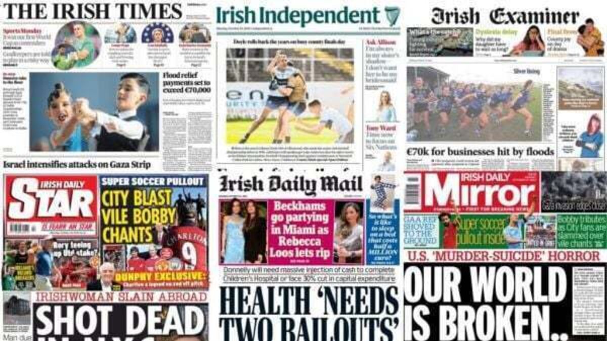 What the papers say: Monday's front pages