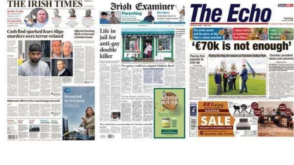 What the papers say: Tuesday's front pages