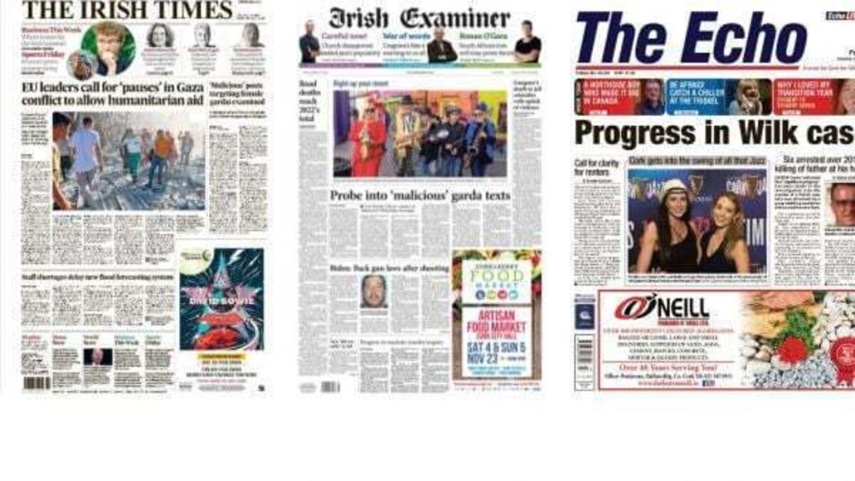 What the papers say: Friday's front pages
