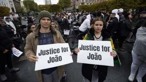 Protest calls for justice for Brazilian man involved in collision with Garda car