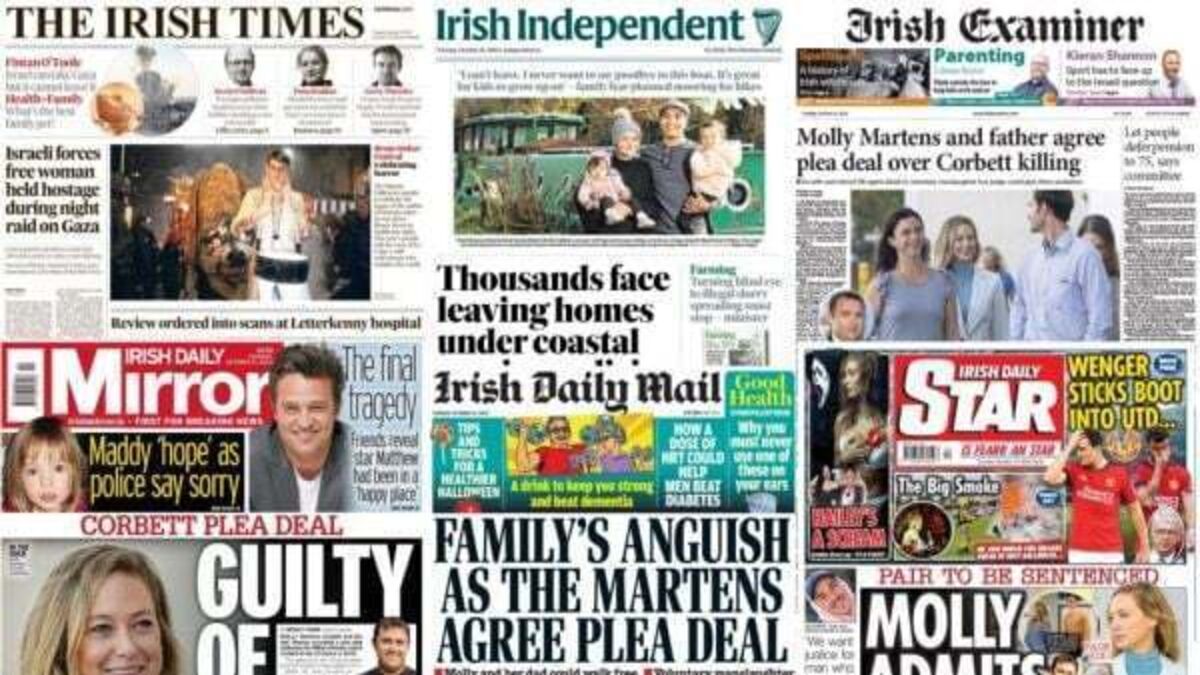 What the papers say: Tuesday's front pages
