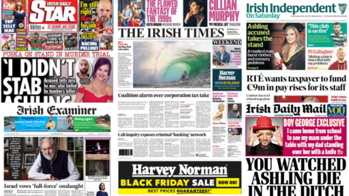 What the papers say: Saturday's front pages