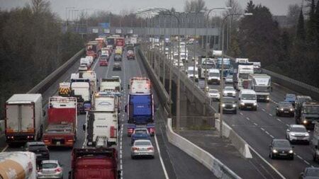 M50 traffic jam: Severe delays after seven-vehicle crash during morning rush hour