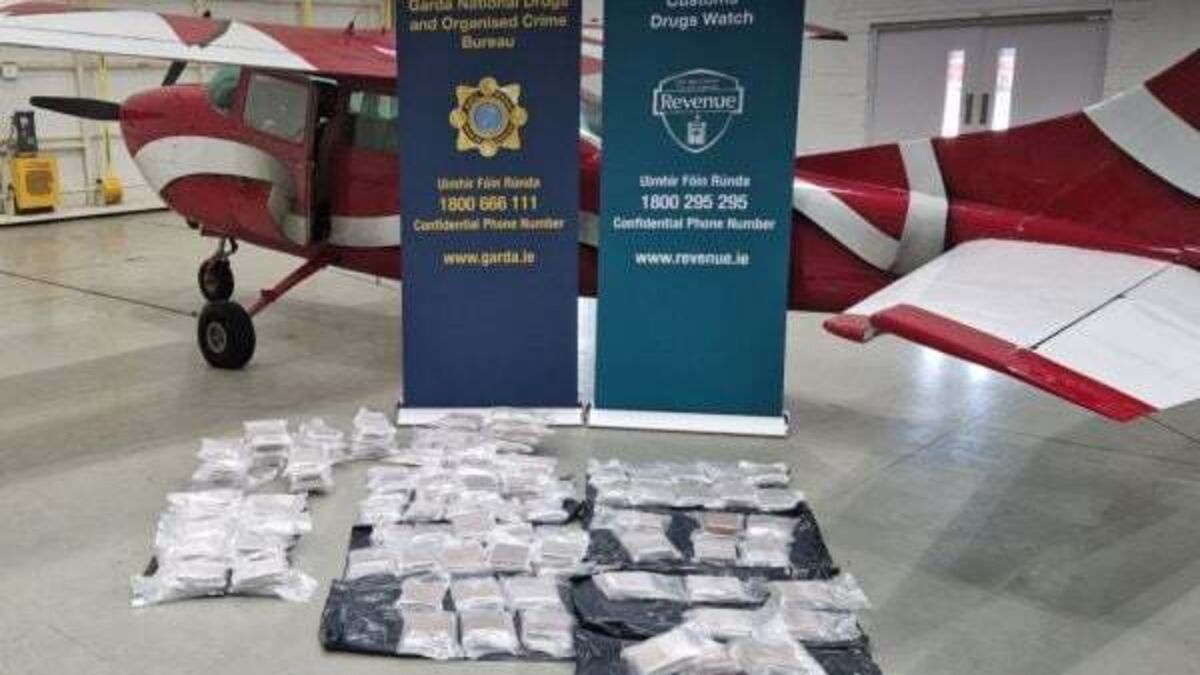 Gardaí seize heroin worth €8m after intercepting plane at Weston Airport