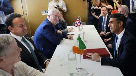 Varadkar and Sunak to mark return of powersharing at Stormont