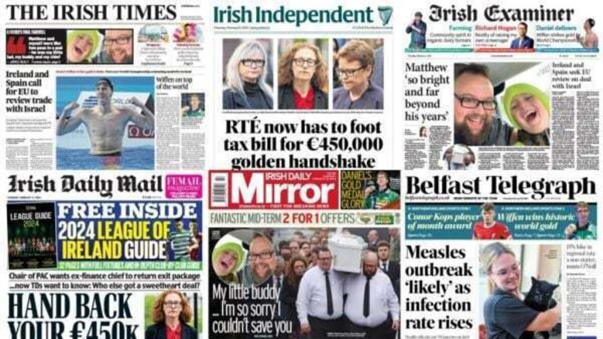 What the papers say: Thursday's front pages