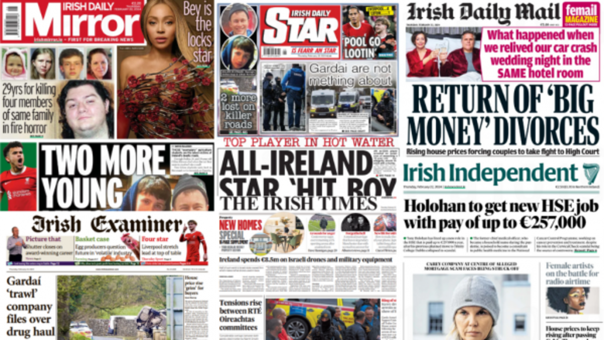 What the papers say: Thursday's front pages