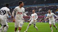 Tottenham rout Aston Villa as John McGinn sees red