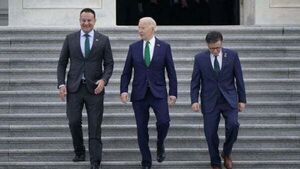 Let us all march forward together, Biden urges Friends of Ireland gathering Let us all march forward together, Biden urges Friends of Ireland gathering