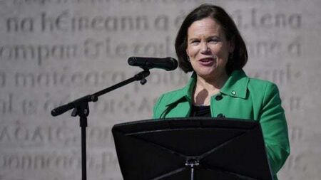 Mary Lou McDonald makes election plea at 1916 event