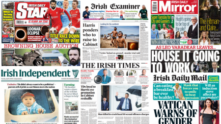 What the papers say: Tuesday's front pages