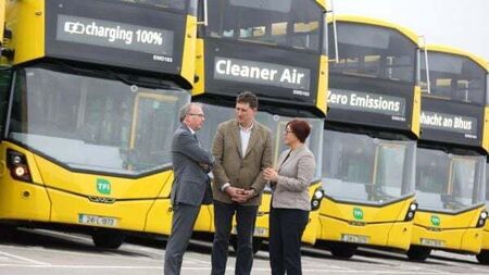 Bus Éireann launches electric regional city bus fleet in Limerick