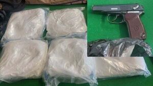 Two arrested after gun and drugs worth €590,000 seized in Dublin