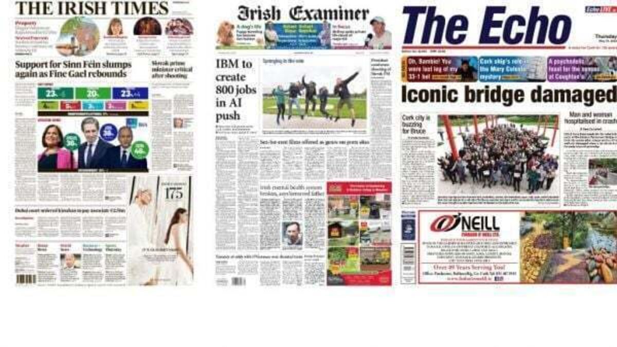 What the papers say: Thursday's front pages