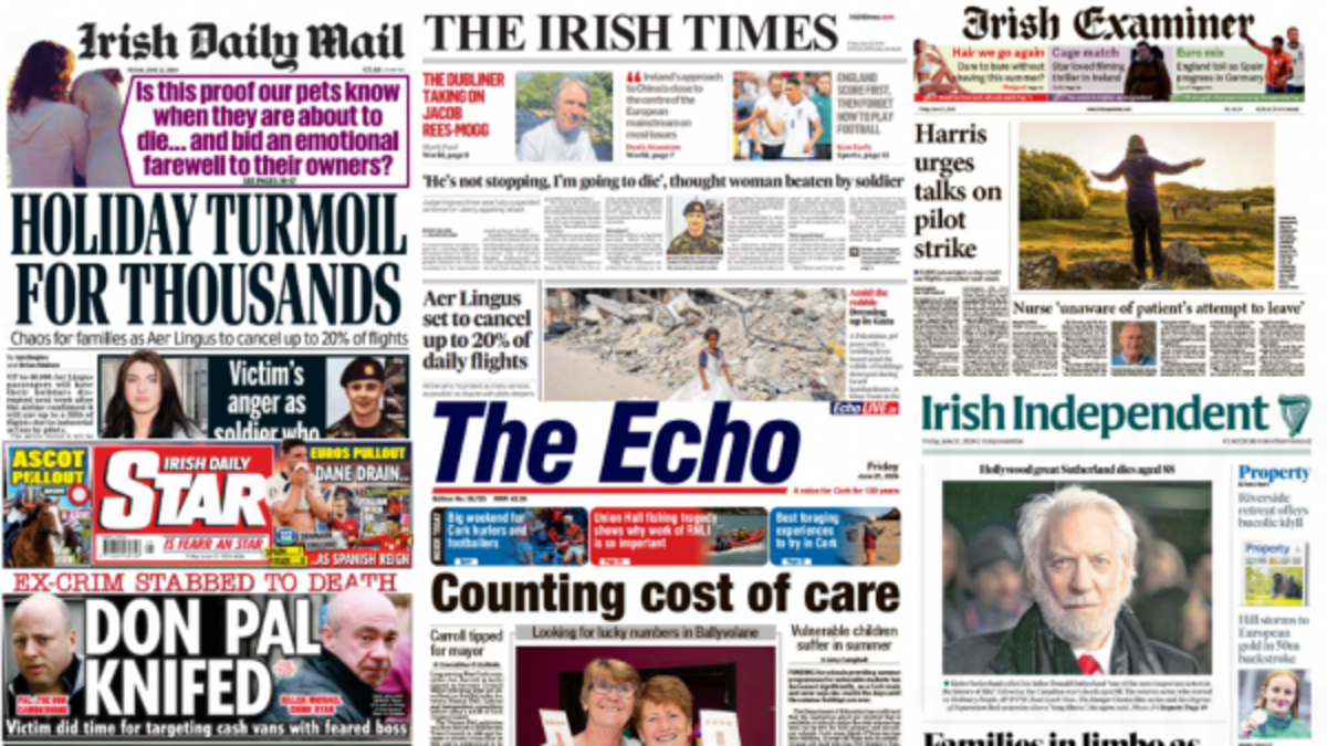 What the papers say: Friday's front pages