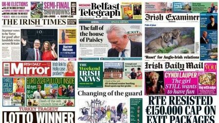 What the papers say: Saturday's front pages