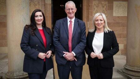 NI secretary pledges to forge new relationship after meeting O’Neill and Little-Pengelly