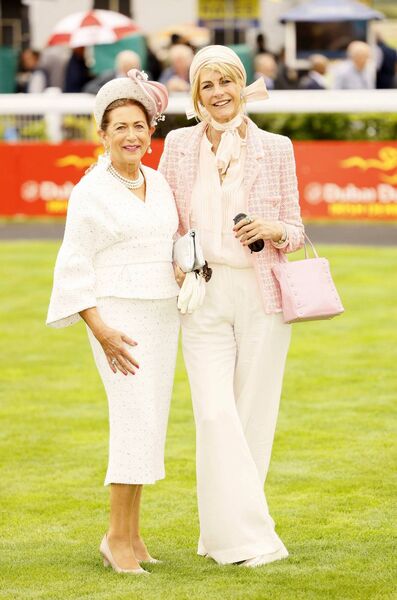 Best dressed winner Liz Maher from Carlow with Lisa Hogan Photo: Kieran Harnett 