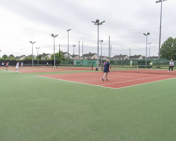 Athy Tennis Club's Tennis 4 Cancer fundraiser in full swing. Photos: Aisling Hyland