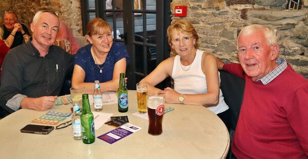 Dr Brendan O'Shea and his wife Corinna Hopkins, Geraldine O'Connor and Peter O'Connor