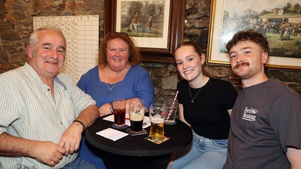 Ray Kelly and Fiona Sloan, Laura McGinley and Fionn Sloan-Kelly