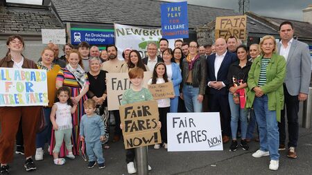 Fare cut delay sparks Newbridge protest