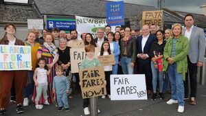 Fare cut delay sparks Newbridge protest