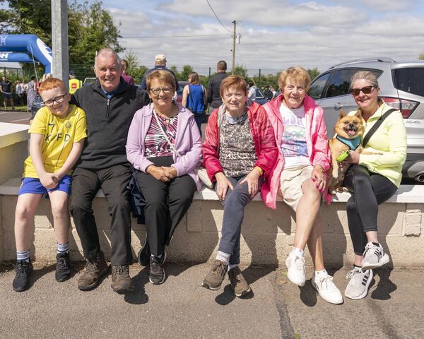 Dylan Foley Owens, John Owens, Angela Owens, Geraldine Johnson, Bridie Dunne, George and Valerie Fitzsimons Dylan Foley Owens, John Owens, Angela Owens, Geraldine Johnson, Bridie Dunne, George and Valerie Fitzsimons