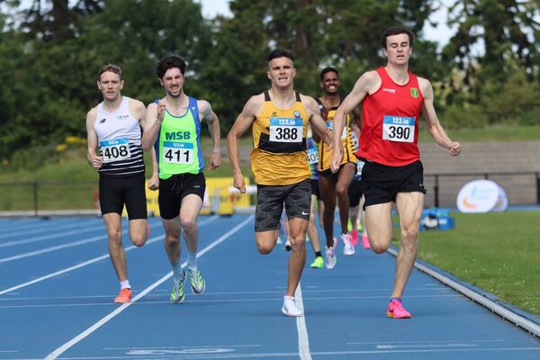 Robert Hewison winning the AAI games 800m Photo: Perri Williams