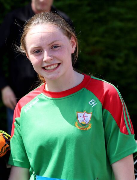 Ella Hanlon (Suncroft) winner of the u14 Discus Photo: Perri Williams Ella Hanlon (Suncroft) winner of the u14 Discus Photo: Perri Williams