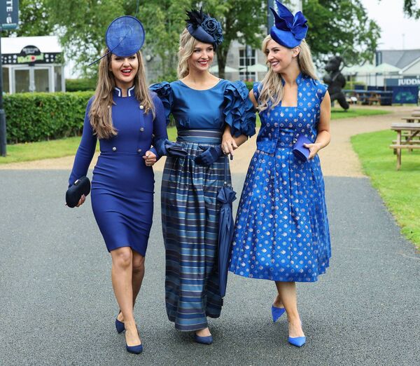 Cleo, Davinia and Dawn Knight from Portarlington Co.Offaly at the Curragh Racecourse on Saturday 