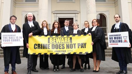Kildare barristers protest at courthouse