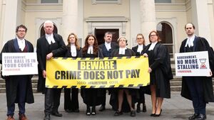 Kildare barristers protest at courthouse Kildare barristers protest at courthouse