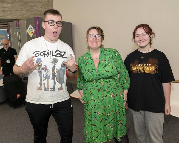 Darragh Ennis and Makayla Farrell enjoyed the interview with writer Carol Walsh Darragh Ennis and Makayla Farrell enjoyed the interview with writer Carol Walsh