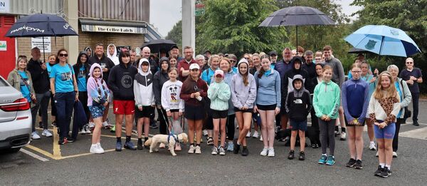 Family and friends of the late Corina Staunton setting out on the 5K walk Family and friends of the late Corina Staunton setting out on the 5K walk
