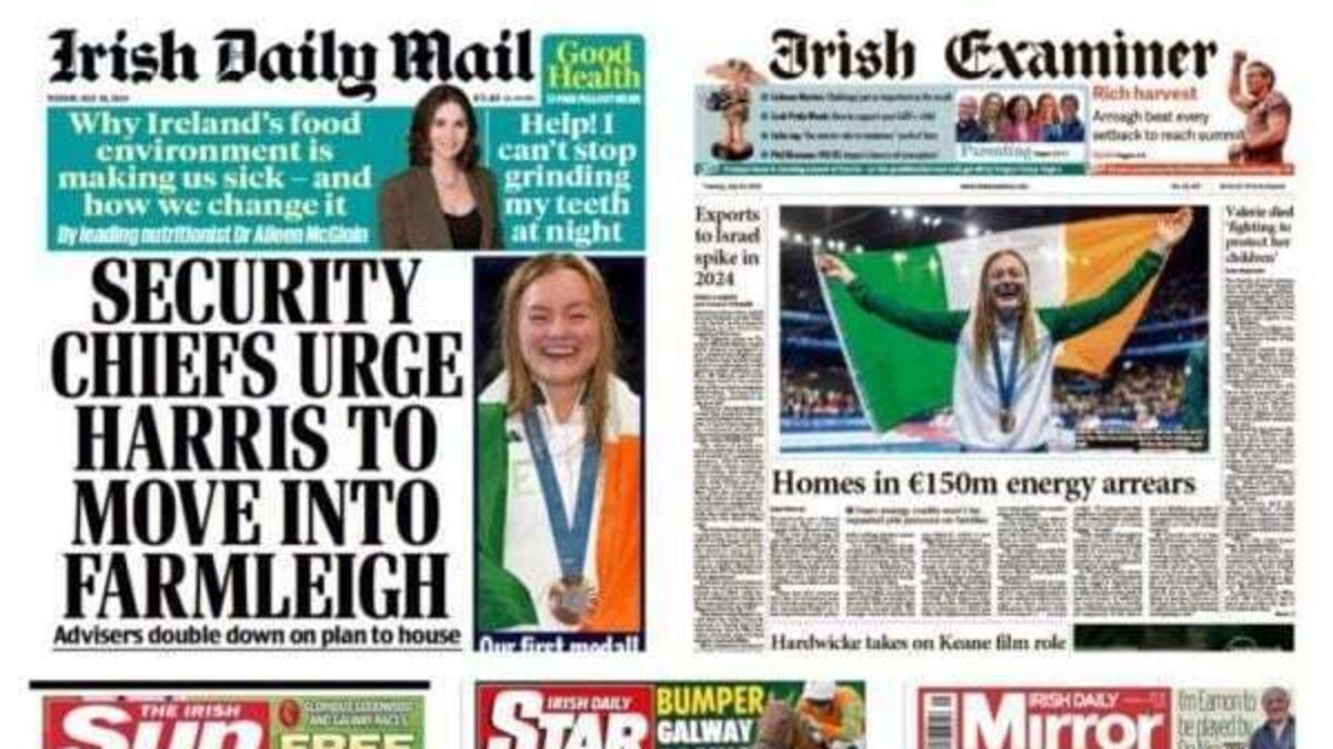 What the papers say: Tuesday's front pages