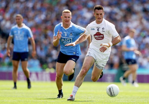 Playing the 2017 Leinster Final with a broken thumb summed up Doyle's willingness to play through the pain barrier for Kildare Photo: ©INPHO/Tommy Dickson