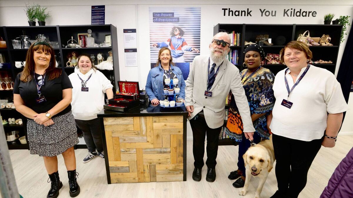 Kildare charity shop reopens after flooding
