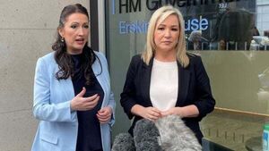Michelle O’Neill and Emma Little-Pengelly condemn racist attacks Michelle O’Neill and Emma Little-Pengelly condemn racist attacks
