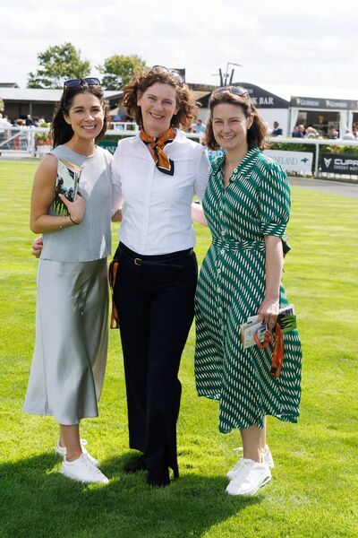Sophie Vard, Shirley Mooney, and Tara Buick, Curragh Racecourse