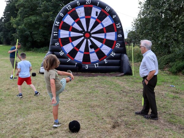 Football Darts at the Picnic on the Green