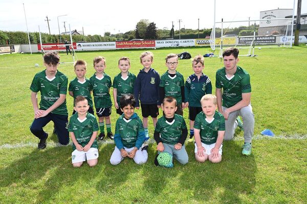 U6 boys and their coaches Corey McGrogan and Cian Potts 