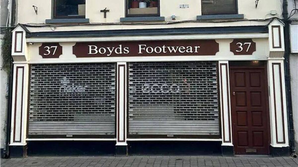 Former Athy shoe shop goes up for sale