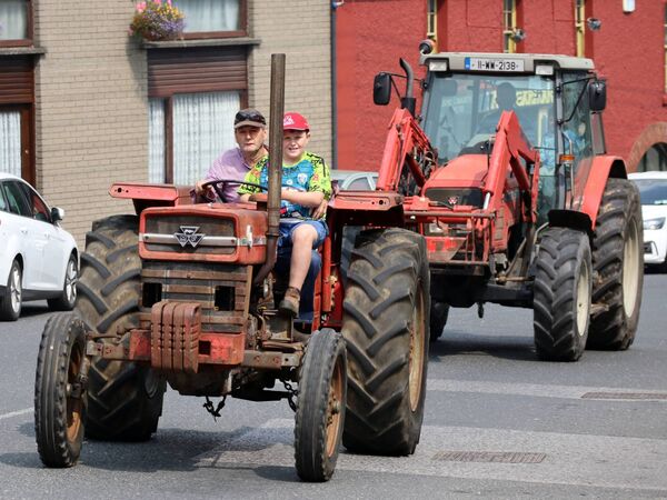 Some of the 220 tractors that took part on the day