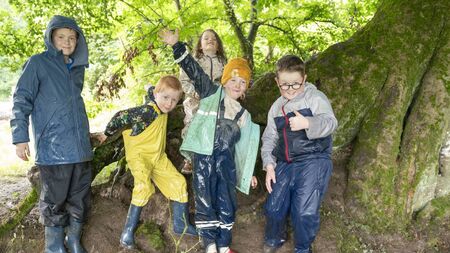 Kildare kids channel inner Bear Grylls at forest school