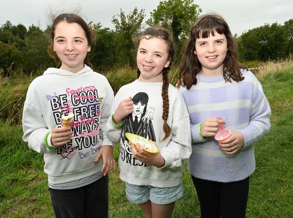 Katie, Rosie and Hollie O Hara ( Triplets ) enjoying Their Ice Cream 